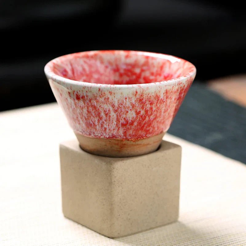 Virelle Maison - Tasse en céramique japonaise faite main, forme conique | Virelle Maison
