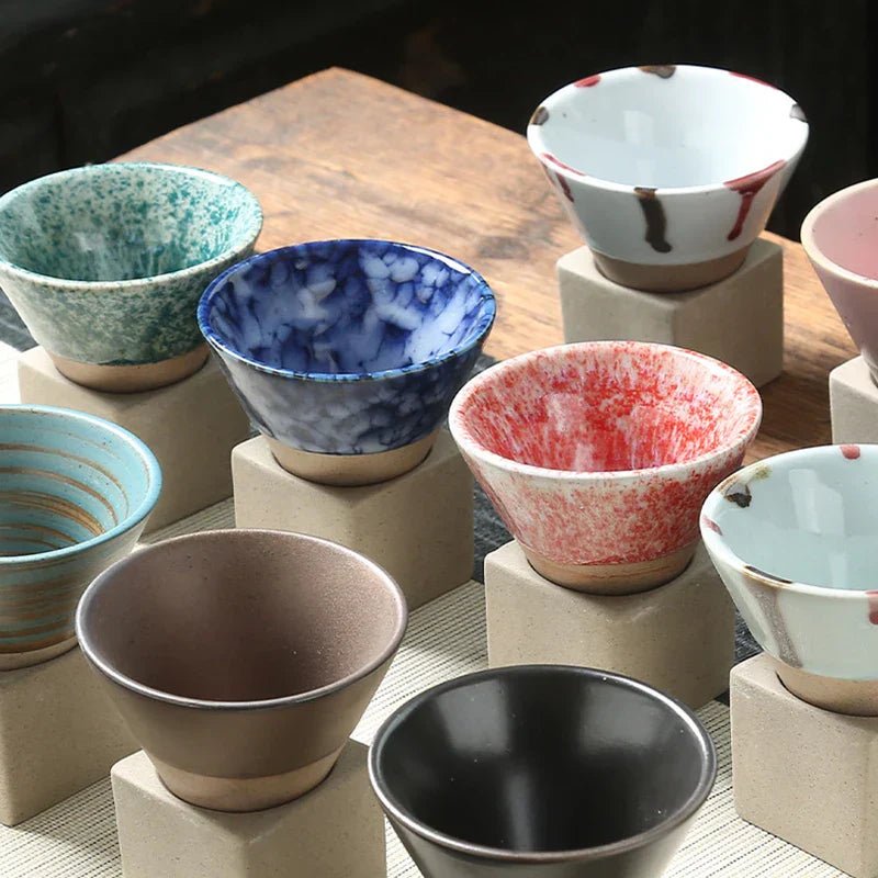 Virelle Maison - Tasse en céramique japonaise faite main, forme conique | Virelle Maison