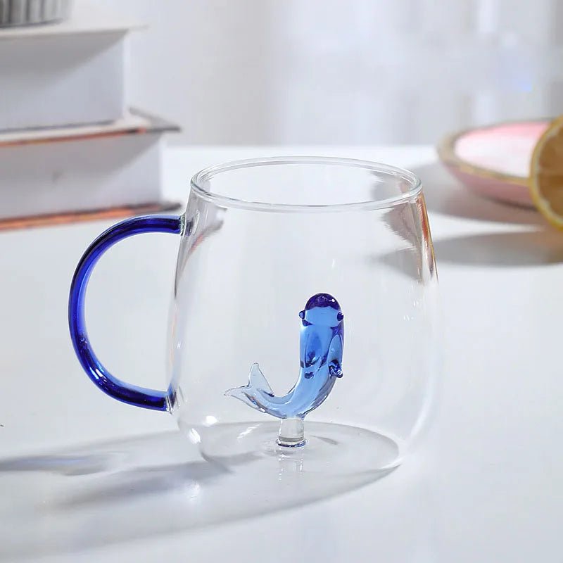 Virelle Maison - Tasse en verre borosilicate avec motif animal 3D | Virelle Maison