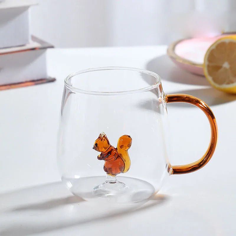 Virelle Maison - Tasse en verre borosilicate avec motif animal 3D | Virelle Maison