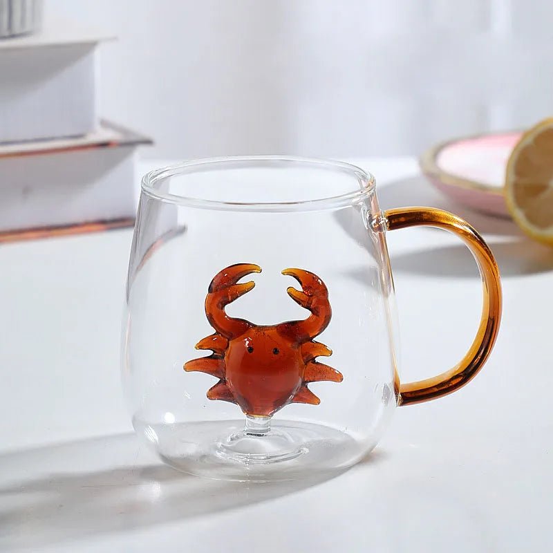 Virelle Maison - Tasse en verre borosilicate avec motif animal 3D | Virelle Maison