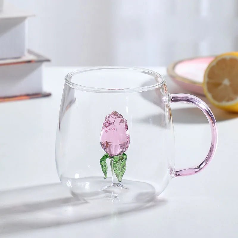 Virelle Maison - Tasse en verre borosilicate avec motif animal 3D | Virelle Maison