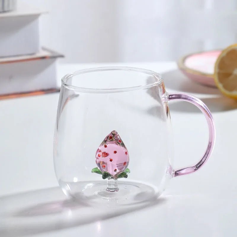 Virelle Maison - Tasse en verre borosilicate avec motif animal 3D | Virelle Maison