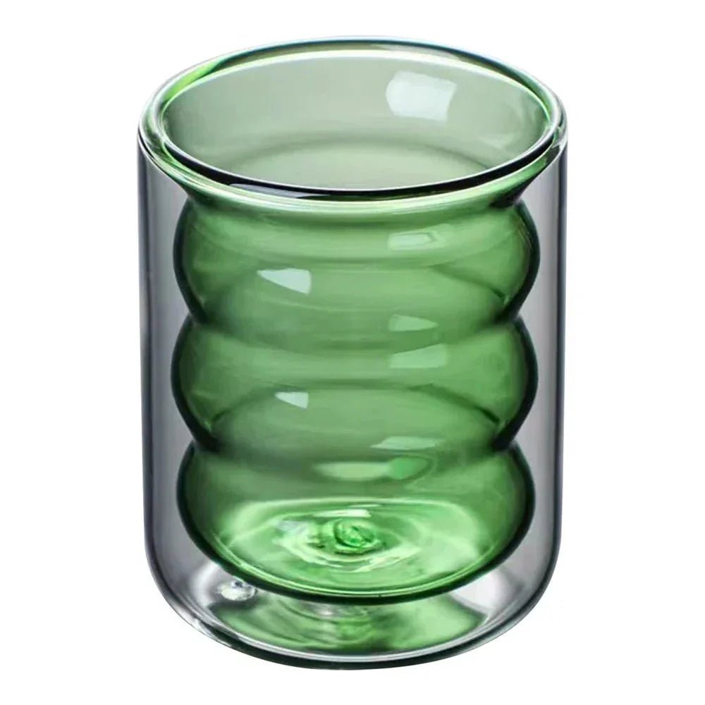 Virelle Maison - Tasse en verre ondulé à double paroi | Virelle Maison