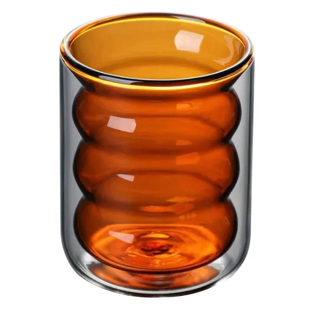 Virelle Maison - Tasse en verre ondulé à double paroi | Virelle Maison
