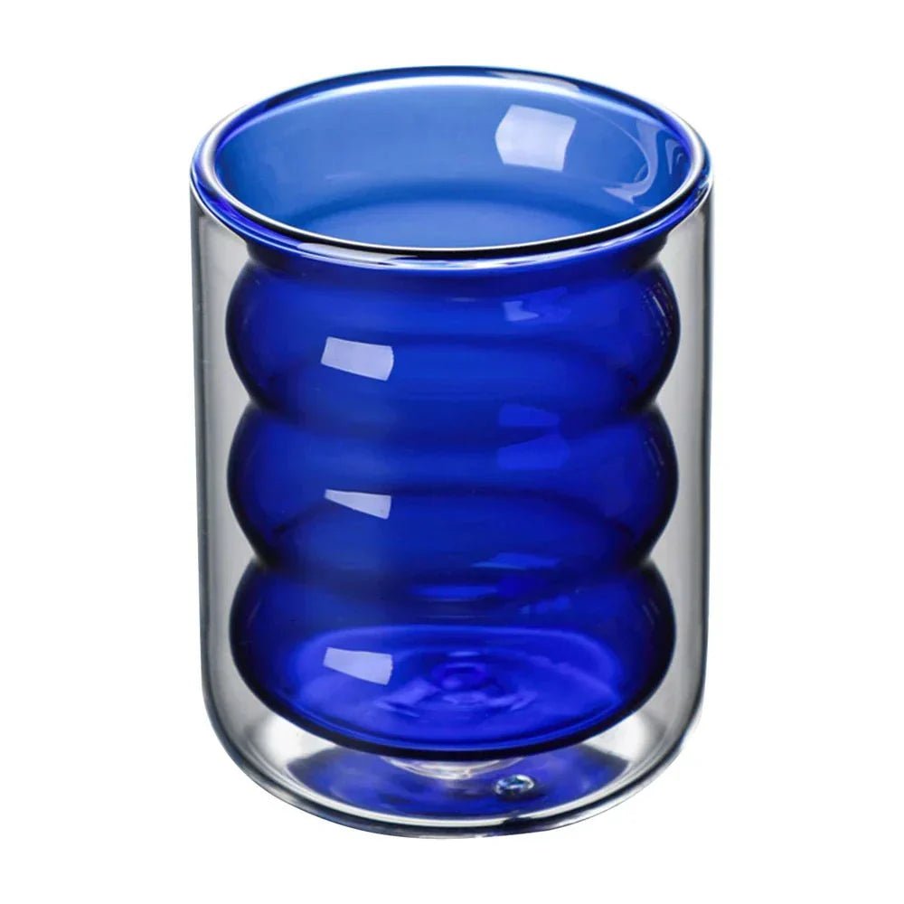 Virelle Maison - Tasse en verre ondulé à double paroi | Virelle Maison
