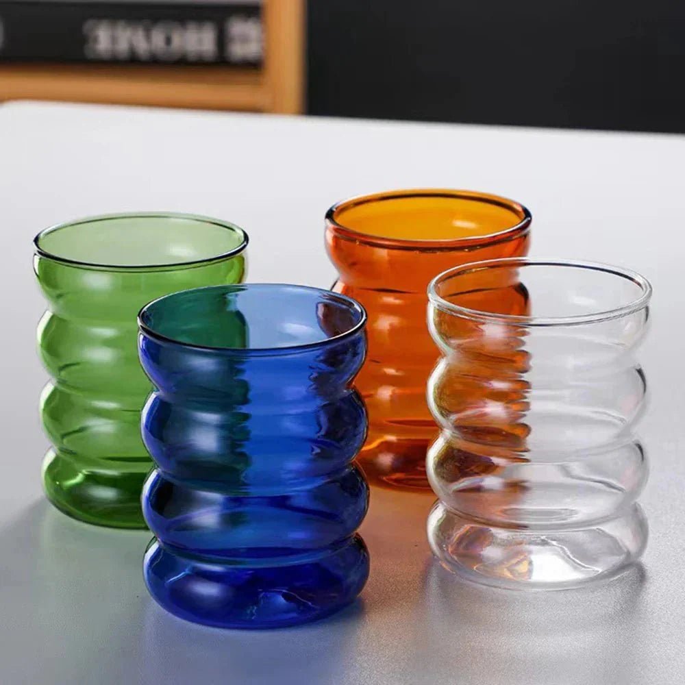 Virelle Maison - Tasse en verre ondulé à double paroi | Virelle Maison
