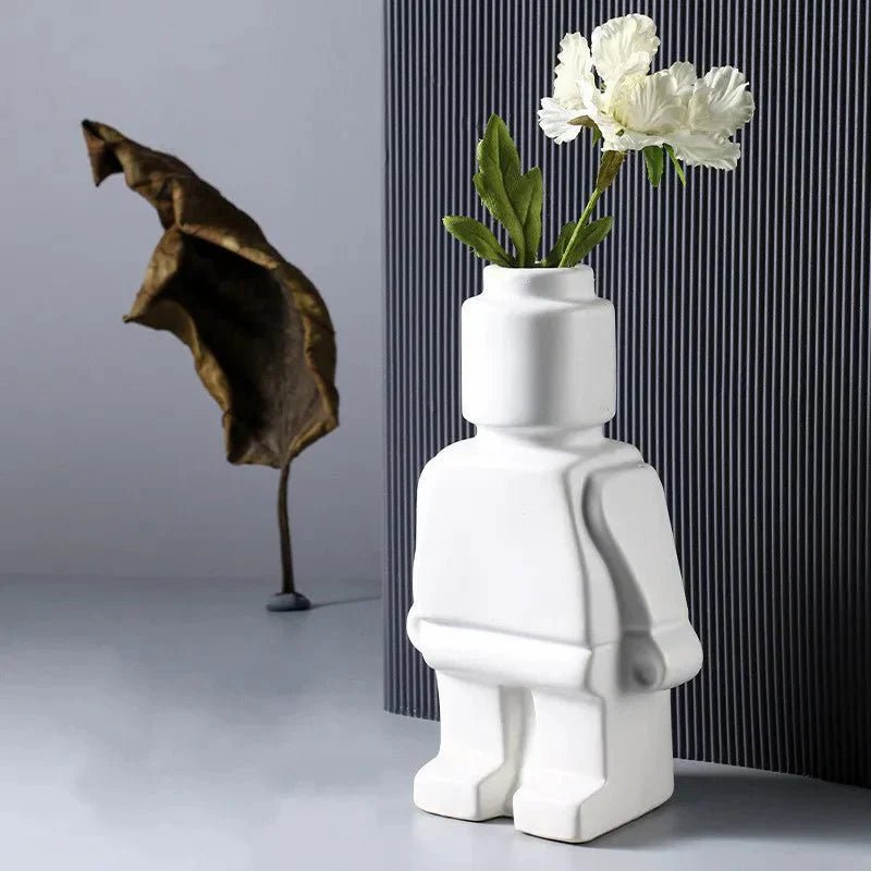 Virelle Maison - Vase décoratif en céramique au design ludique et minimaliste | Virelle Maison