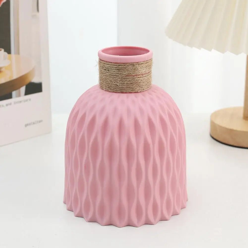 Virelle Maison - Vase décoratif en polyéthylène effet corde | Virelle Maison