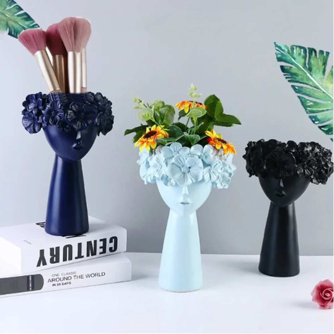 Virelle Maison - Vase décoratif en résine multifonctionnel mat | Virelle Maison
