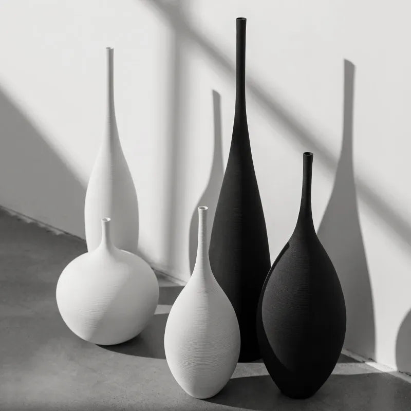 Virelle Maison - Vase en céramique mate minimaliste – style scandinave | Virelle Maison