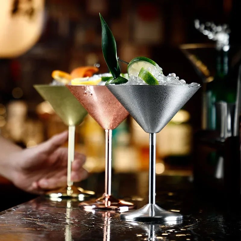 Virelle Maison - Verres à cocktail en inox à double paroi finition métal | Virelle Maison
