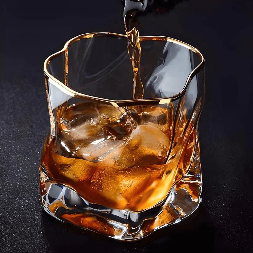 Virelle Maison - Verres à whisky en verre texturé soufflé à la main | Virelle Maison